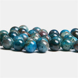 Natural Apatite Stone Beads Round Spacer Gemstone for Jewelry Making
