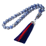 Natural Jade Stone Islamic Tasbih Muslim Prayer Beads Sibha