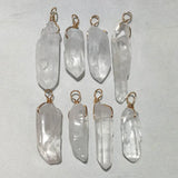 Chakra Drusys Stone Quartz Pendant Raw Ore Crystal Column Point
