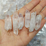 Chakra Drusys Stone Quartz Pendant Raw Ore Crystal Column Point