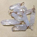 Chakra Drusys Stone Quartz Pendant Raw Ore Crystal Column Point