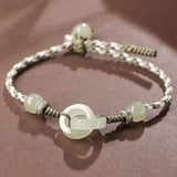 Chalcedony Jade Bracelets for Women Vintage Bangles Wedding Jewelry