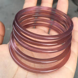 Natural Chalcedony Agate Light Purple Bracelet for Women