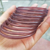 Natural Chalcedony Agate Light Purple Bracelet for Women