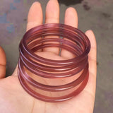 Natural Chalcedony Agate Light Purple Bracelet for Women