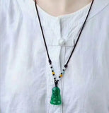 Chalcedony & Jade Pendant, Baby Agate Buddha, Couple Agate Buddha Pendant