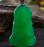 Chalcedony & Jade Pendant, Baby Agate Buddha, Couple Agate Buddha Pendant