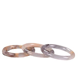 Natural Chalcedony Jade Bangle Round Bar Real Jade Violet Bangle
