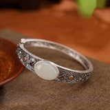 Chalcedony Clouds Bracelet Red Crystal Ancient Charm Jewelry Gift