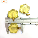 Natural Citrine Star Perfume Bottle Yellow Gemstone Pendant