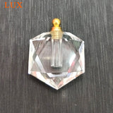 Natural Citrine Star Perfume Bottle Yellow Gemstone Pendant