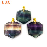 Natural Citrine Star Perfume Bottle Yellow Gemstone Pendant
