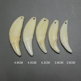 Natural Bone Bead Pendant for Jewelry Making Accessory DIY Perforated