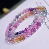 Fluorite Beads Bracelets Healing Stone Charm Fluorite Jaspers