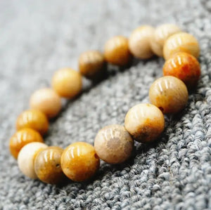 Coral Jade Bead Bracelet Chrysanthemum Stone Hand String