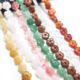Natural Crystal Carved Flower Beads 6x14mm for Jewelry Making