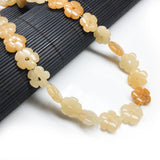 Natural Crystal Carved Flower Beads 6x14mm for Jewelry Making