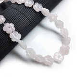 Natural Crystal Carved Flower Beads 6x14mm for Jewelry Making