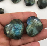 Labradorite Loving Heart Pendant Moonstone Sunstone Divination Jewelry