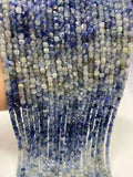 4x4mm Natural Crystal Gradient DIY Jewelry Crystal - 1cm Length