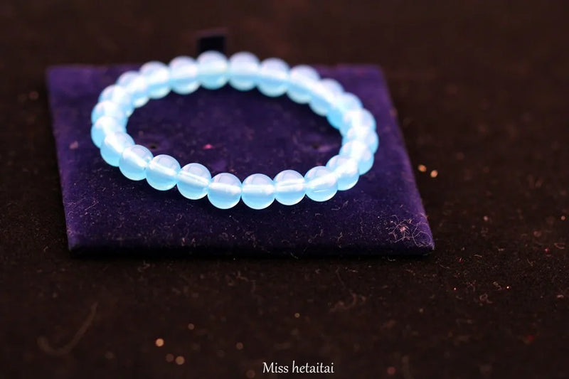 Green Huang Shen Sky Violet Chalcedony Bracelet
