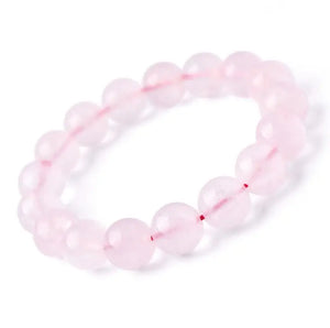 10mm Hibiscus Crystal Bracelet, Natural Powder Crystal Hand String