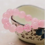 10mm Hibiscus Crystal Bracelet, Natural Powder Crystal Hand String