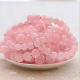 10mm Hibiscus Crystal Bracelet, Natural Powder Crystal Hand String