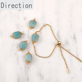 Crystal Stone Copper Wire Necklace Pendant DIY Accessories