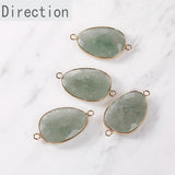 Crystal Semi-Precious Stones Double Hanging Pendant DIY Material