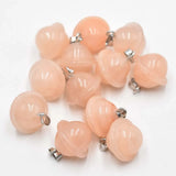 Crystal Stone Planet Carved Clavicle Chain Pendant Necklace