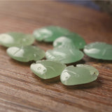 Handcarved Kiss Fish Natural Jade Bracelet Necklace DIY Accessories
