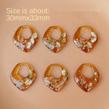 Japanese Dried Flowers UV-Sealed Patch Pendant DIY Earrings Necklace Materials