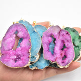 Druzy Quartz Crystal Pendant Necklace Charm Jewelry 6pcs/lot