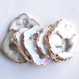 Druzy Quartz Crystal Pendant Necklace Charm Jewelry 6pcs/lot