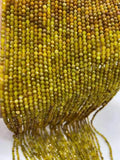 Natural Fading Green Aubao Cut Crystal DIY Jewelry 2mm 3mm 4mm Length