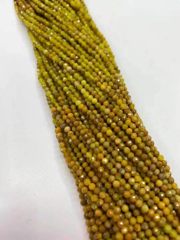 Natural Fading Green Aubao Cut Crystal DIY Jewelry 2mm 3mm 4mm Length