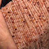 Fire Quartz 2.5mm Cube Faceted Beads for Jewelry Making