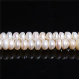 Real Coin 7-8mm Freshwater Pearls Beads for Jewelry Making DIY