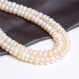 Real Coin 7-8mm Freshwater Pearls Beads for Jewelry Making DIY