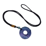 Fluorite Stone Pixiu Pendant Sweater Chain Necklace Crystal Jewelry
