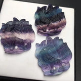 Fluorite Fox Pendant Nine-Tailed Fox Fairy Vision Crystal Jewelry