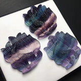 Fluorite Fox Pendant Nine-Tailed Fox Fairy Vision Crystal Jewelry