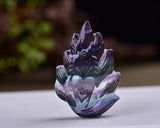 Fluorite Fox Pendant Nine-Tailed Fox Crystal Necklace