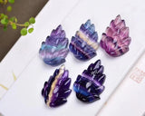 Fluorite Fox Pendant Nine-Tailed Fox Crystal Necklace