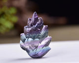Fluorite Fox Pendant Nine-Tailed Fox Crystal Necklace