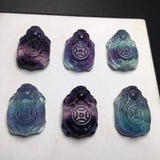 Fluorite Tortoise Pendant Small Size 25*17mm