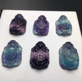 Fluorite Tortoise Pendant Small Size 25*17mm