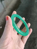 Natural Green Chalcedony Bracelet - Fresh Round Design