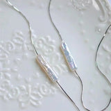 Baroque Silver Pearl Pendant Necklace S925 Sterling Silver